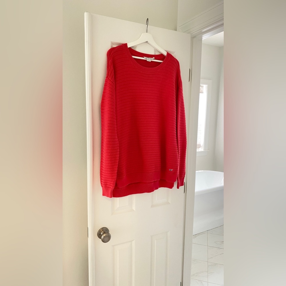 Vineyard Vines coral tunic sweater